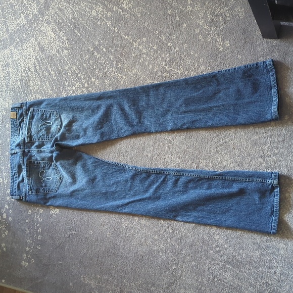 Guess Jeans Blue Flare Waist 27, Rise 7, Length 39 - Picture 2 of 6